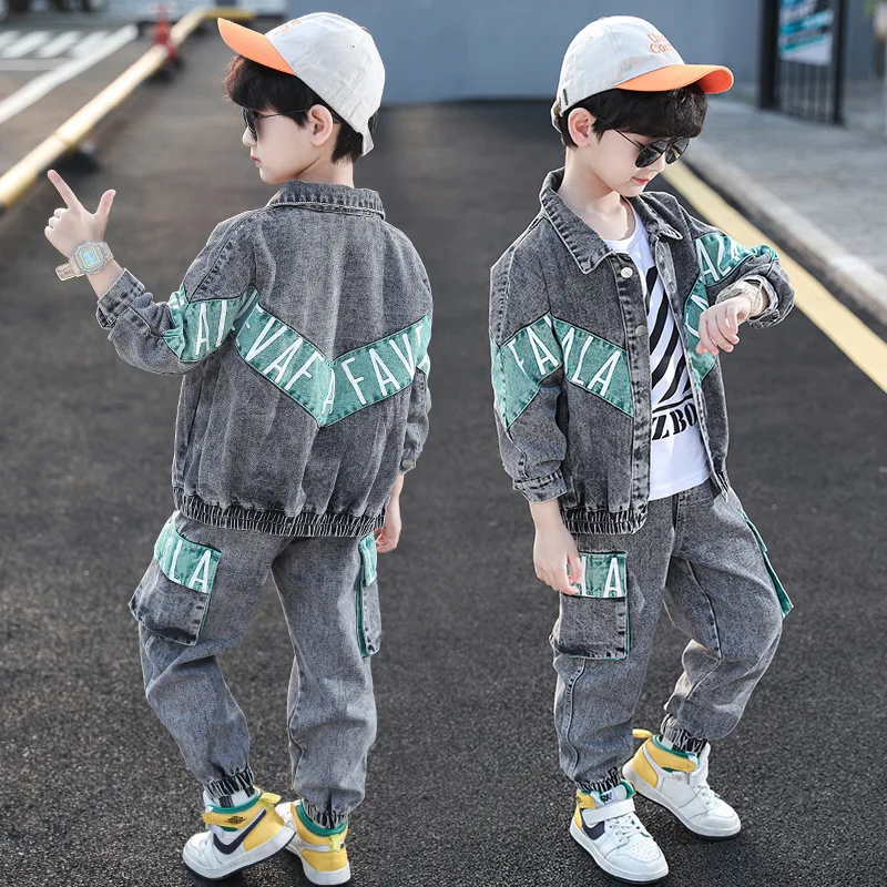 Boys' Clothes Sets Jacket +Pants 2PCS/Set Cotton 2023 Jean Spring Autumn Teenagers Suit Outfit Children Clothing
Boys' Clothes Sets Jacket +Pants 2PCS/Set Cotton 2023 Jean Spring Autumn Teenagers Suit Outfit Children Clothing