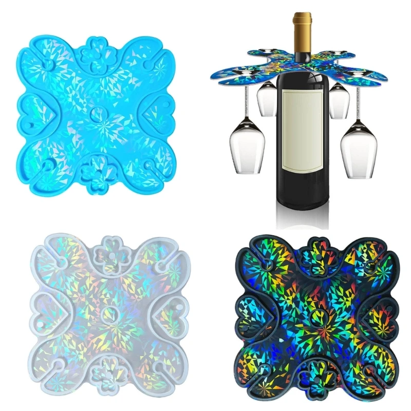 Unique Red Wine Rack Silicone Molds Four Leaf Clovers Shape Mold for Glass Holder Tray Wine Rack Epoxy Molds
Unique Red Wine Rack Silicone Molds Four Leaf Clovers Shape Mold for Glass Holder Tray Wine Rack Epoxy Molds