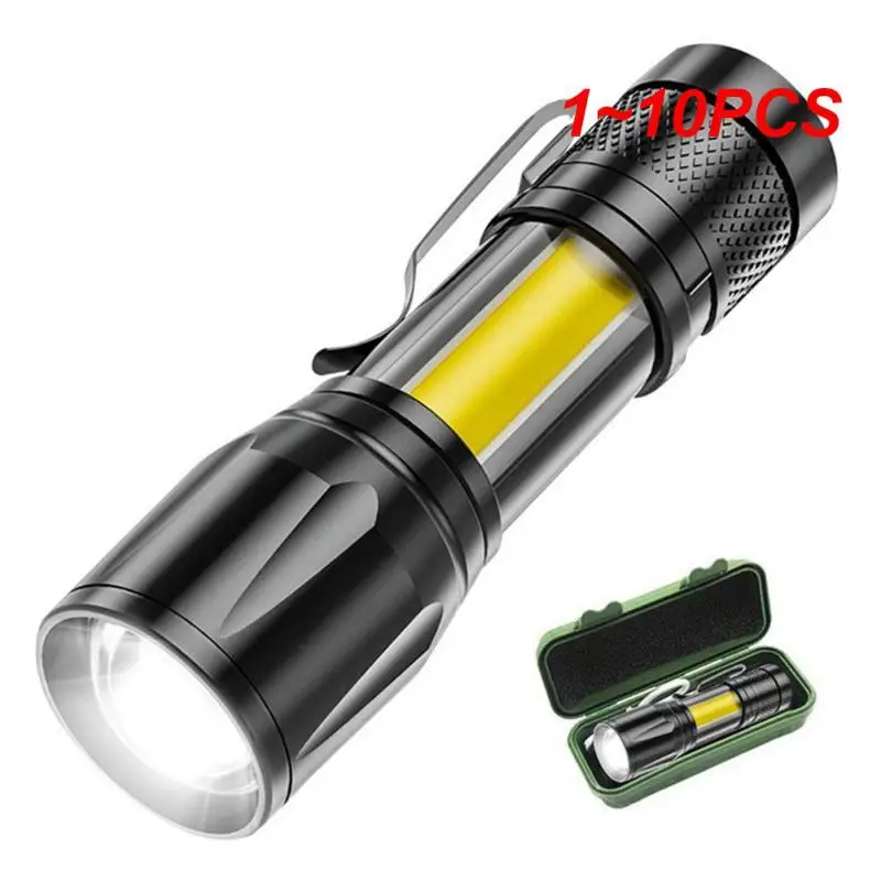 

1~10PCS Hot Mini Led Flashlight Zoom Focus Usb Charge Led Light New Waterproof Adjustable Penlight 2023 Lamp Lantern