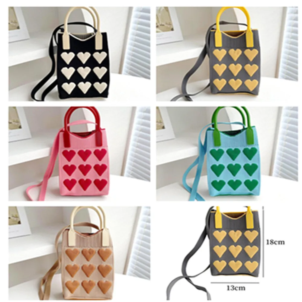 Fashion Love Knitted Handbag Mini Mobile Phone Shoulder Bag Versatile Woven Leisure Tote Reusable Shopping Bags Ladies Clutch
Fashion Love Knitted Handbag Mini Mobile Phone Shoulder Bag Versatile Woven Leisure Tote Reusable Shopping Bags Ladies Clutch