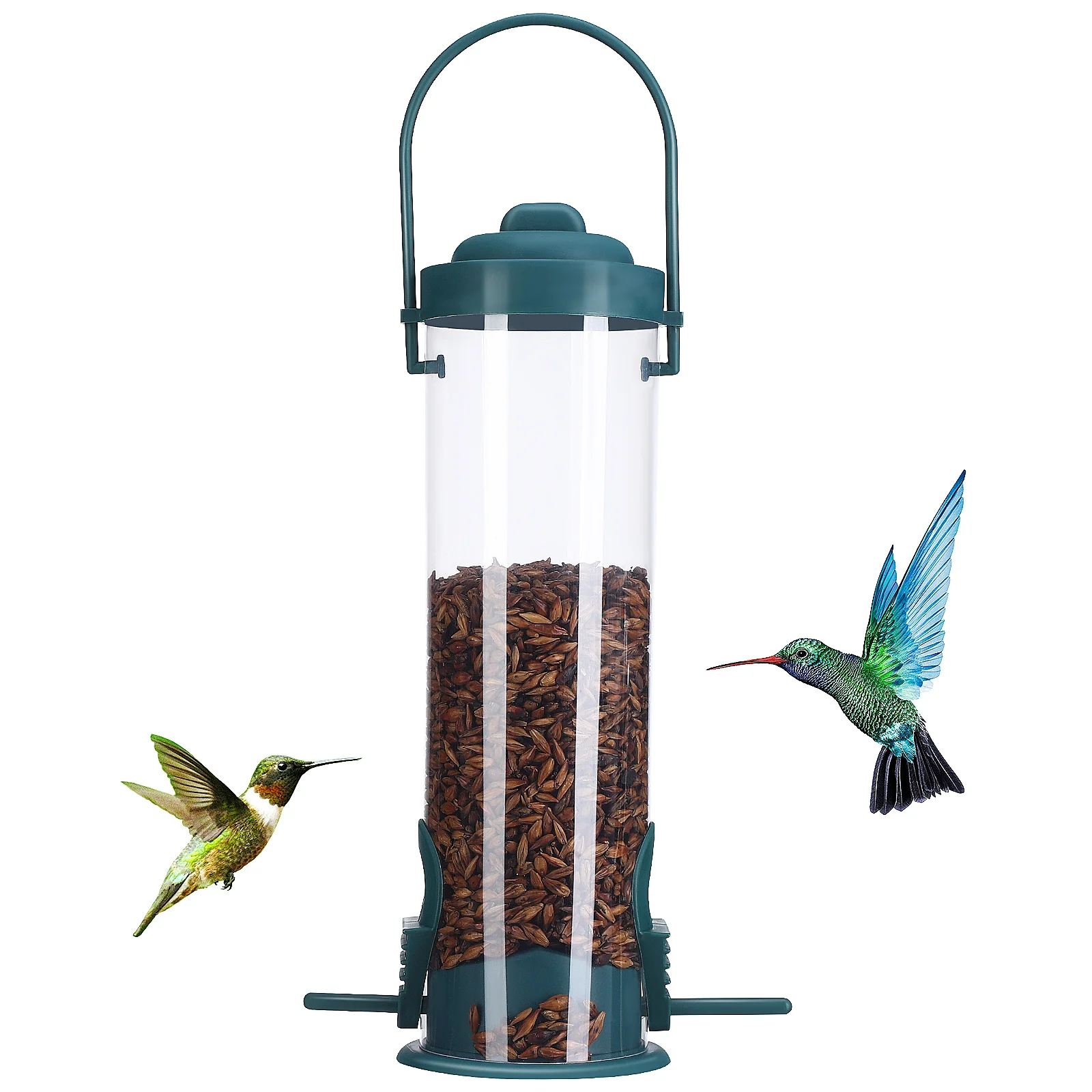 Bird Feeder Automatic Hanging Hummingbird Feeder Clear Tube Feeder Outdoor Pet Food Dispenser Container
Bird Feeder Automatic Hanging Hummingbird Feeder Clear Tube Feeder Outdoor Pet Food Dispenser Container