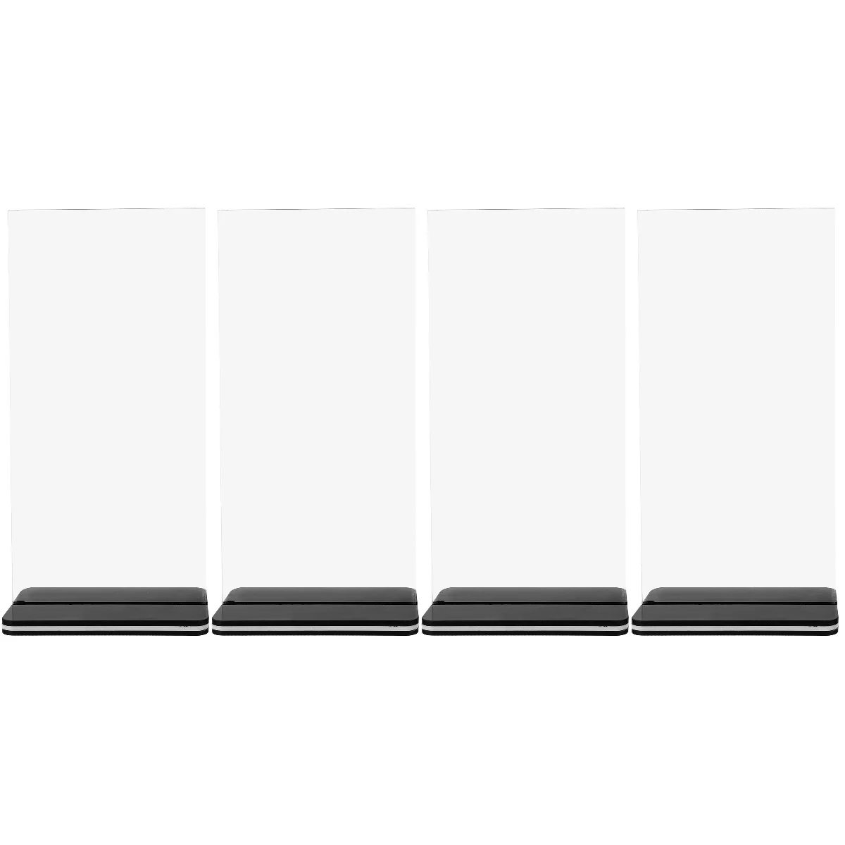 Set of 4 Display Board Clear Stand for Double Sided Menu Holder Poster Table Sign Holders
Set of 4 Display Board Clear Stand for Double Sided Menu Holder Poster Table Sign Holders