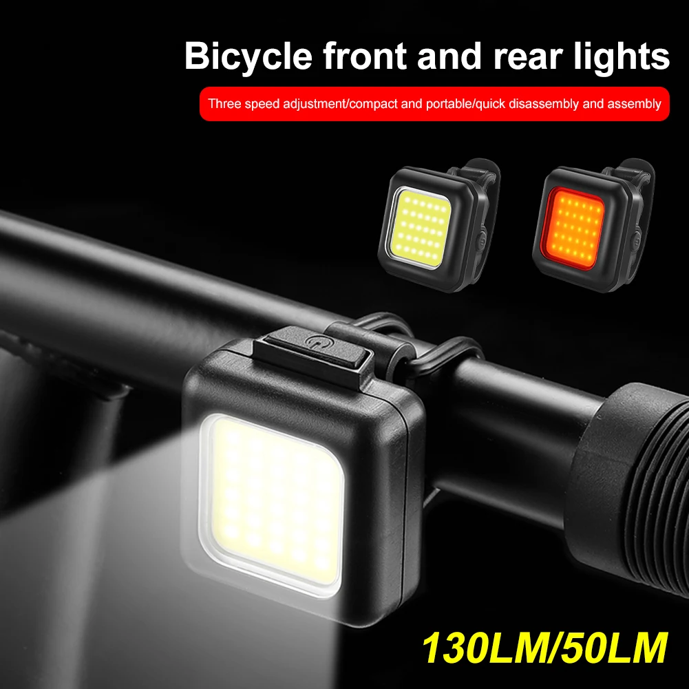 130LM/50LM 250mAh Headlight Rear Lamp Type-C USB Rechargeable Waterproof COB LED Warning Cycling Light Cycling Accessories
130LM/50LM 250mAh Headlight Rear Lamp Type-C USB Rechargeable Waterproof COB LED Warning Cycling Light Cycling Accessories