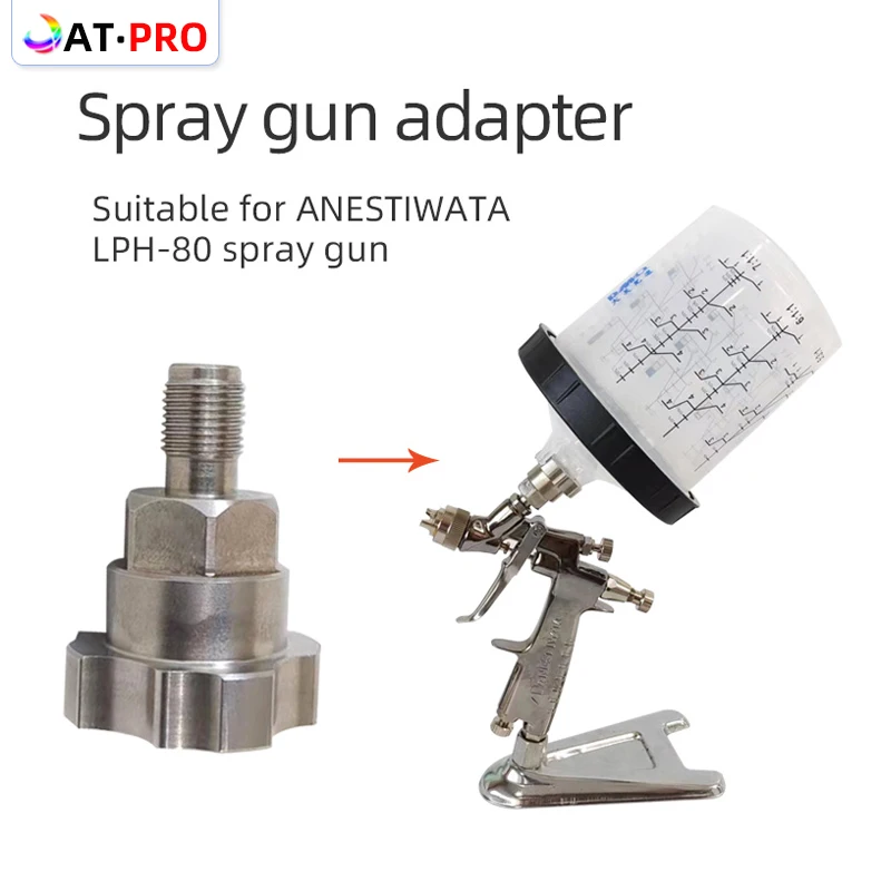 Small Airbrush Wash Free Pot Adapter Suitable For Anestiwata LPH-80 Small Repair Airbrush Adapter Converted Into A Large Cup 
Small Airbrush Wash Free Pot Adapter Suitable For Anestiwata LPH-80 Small Repair Airbrush Adapter Converted Into A Large Cup