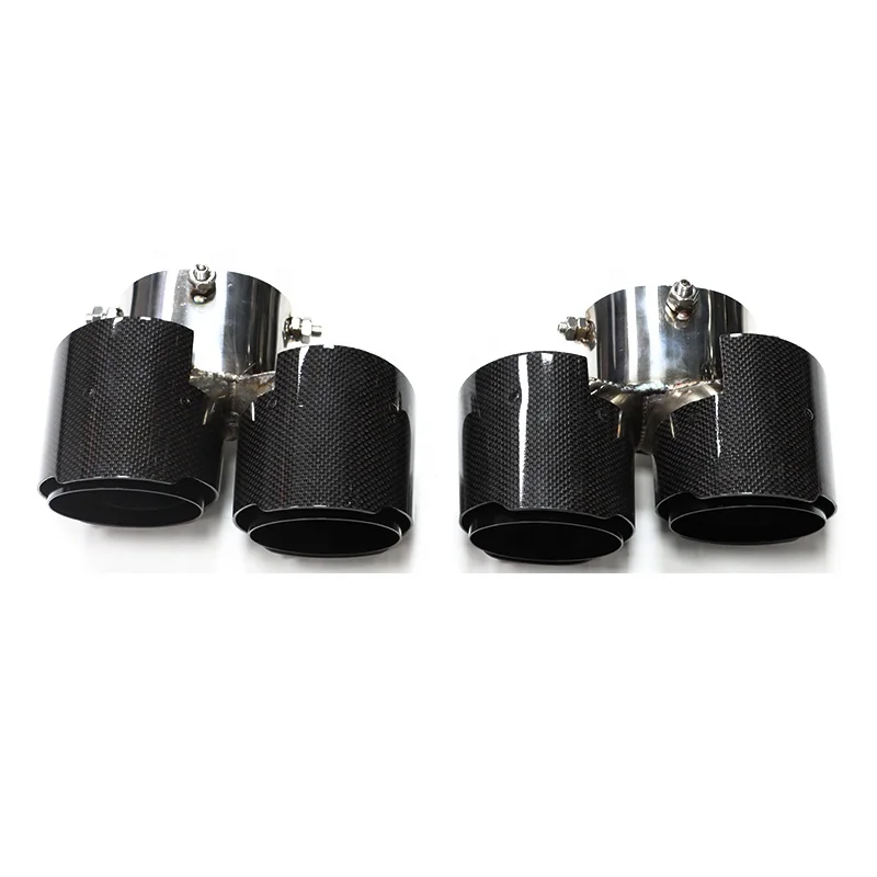 Modified four-out carbon fiber round mouth black car tail throat suitable for 19-22 BMW 8 series 840 exhaust pipe
Modified four-out carbon fiber round mouth black car tail throat suitable for 19-22 BMW 8 series 840 exhaust pipe