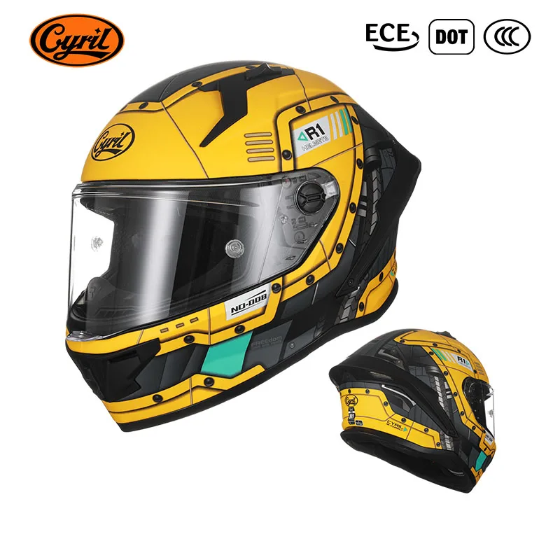 2023 New Arrival Cyril R1 Full Face Helmets Motorcycle ECE DOT Approved Men Women Street Riding Helmets Motor
2023 New Arrival Cyril R1 Full Face Helmets Motorcycle ECE DOT Approved Men Women Street Riding Helmets Motor
