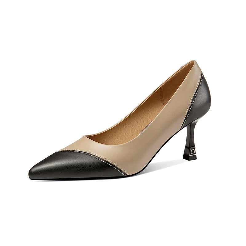 Full Grain Leather Thin High-heel Single Shoes Women Pointed Toe 2023 Spring Autumn New Fashion Patchwork Lady Stiletto Pumps
Full Grain Leather Thin High-heel Single Shoes Women Pointed Toe 2023 Spring Autumn New Fashion Patchwork Lady Stiletto Pumps