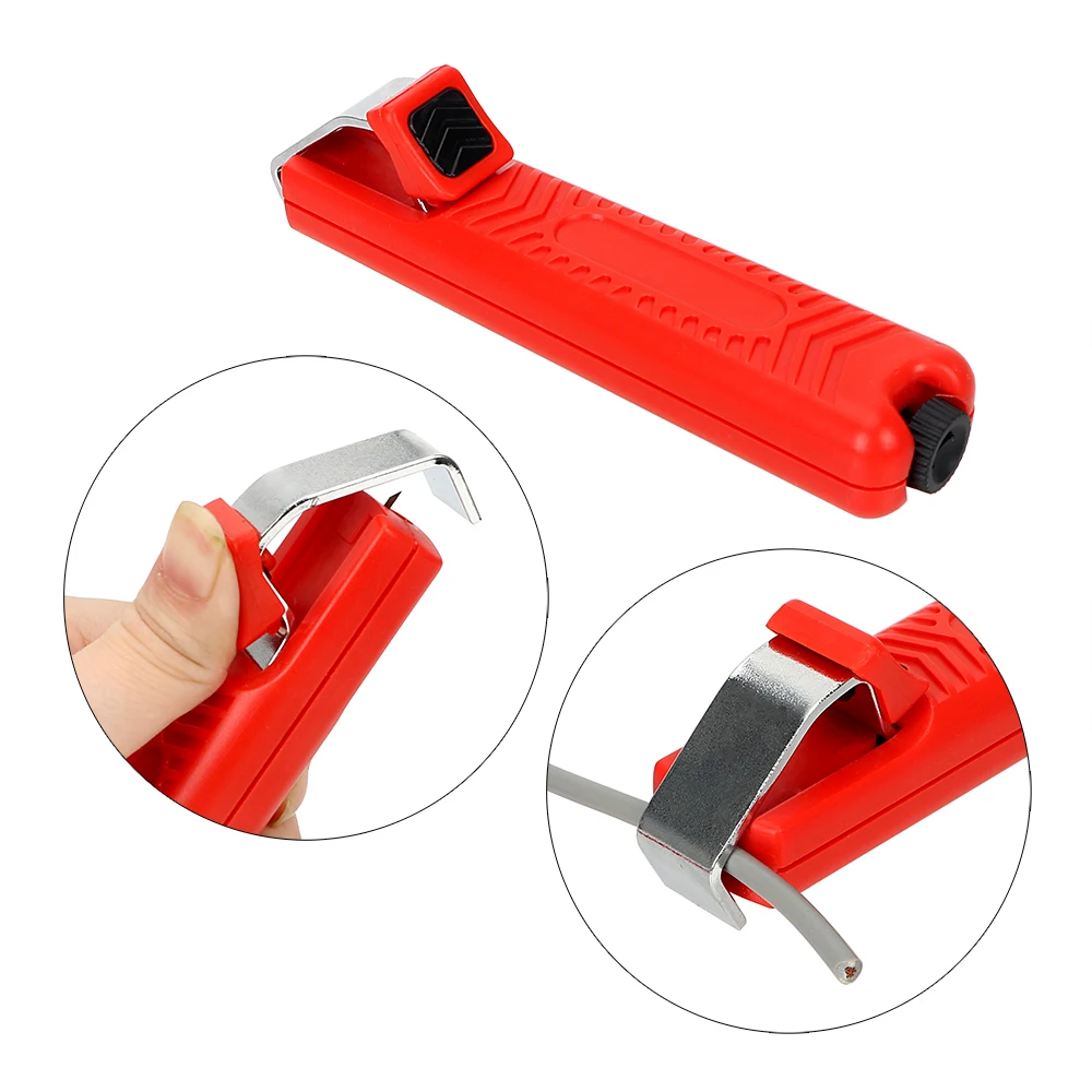 Cable Knife Stripper Wire Stripping Tools Plastic Handle Diameter 8-28mm PVC Electrician Knife Adjustable Cable Stripping Knife
Cable Knife Stripper Wire Stripping Tools Plastic Handle Diameter 8-28mm PVC Electrician Knife Adjustable Cable Stripping Knife