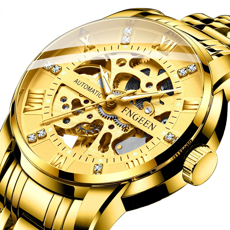 Men's Top Brand Luxury Automatic Mechanical Watch Stainless Steel Waterproof Sports Man Wristwatches Royal Golden Male Clock
Men's Top Brand Luxury Automatic Mechanical Watch Stainless Steel Waterproof Sports Man Wristwatches Royal Golden Male Clock