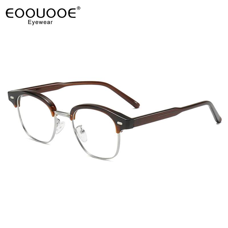 

Retro Eyebrow Style Glasses For Men Women TR90 Eyeglasses Prescription Myopia Reading Frame Eyewear Lens Anti Blue Light Optical