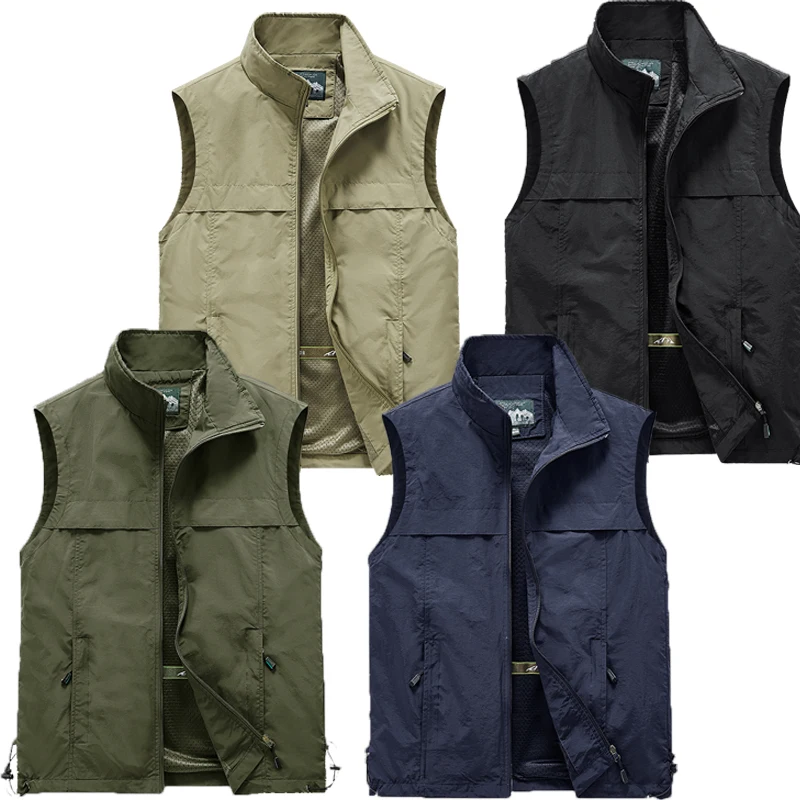 Men's Tactical Vest Thin Fishing Wear Hiking Clothing Multi-Pocket Casual Loose Vest climb For Men Hunting Clothing
Men's Tactical Vest Thin Fishing Wear Hiking Clothing Multi-Pocket Casual Loose Vest climb For Men Hunting Clothing