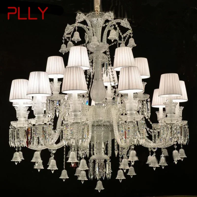 

PLLY Luxurious Style Crystal Pendant Lamp European Candle Lamp Art Living Room Restaurant Bedroom Villa Chandelier