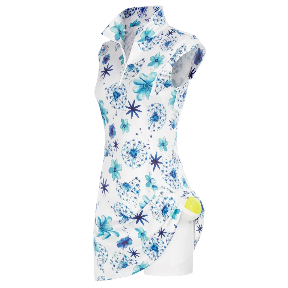 JS Women Tennis Dress With Shorts Pockets Zip Up Workout Sleeveless Exercise Golf Athletic Dresses Zip-up Neck Sports Dress A30
JS Women Tennis Dress With Shorts Pockets Zip Up Workout Sleeveless Exercise Golf Athletic Dresses Zip-up Neck Sports Dress A30