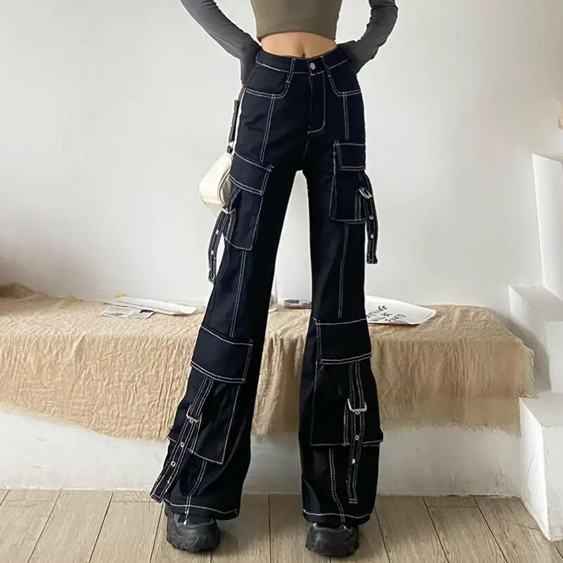 Cargo Pants Women High Street Vintage Multi Pocket Baggy Jeans Women Casual Straight High Waisted Denim Trousers Woman p960
Cargo Pants Women High Street Vintage Multi Pocket Baggy Jeans Women Casual Straight High Waisted Denim Trousers Woman p960