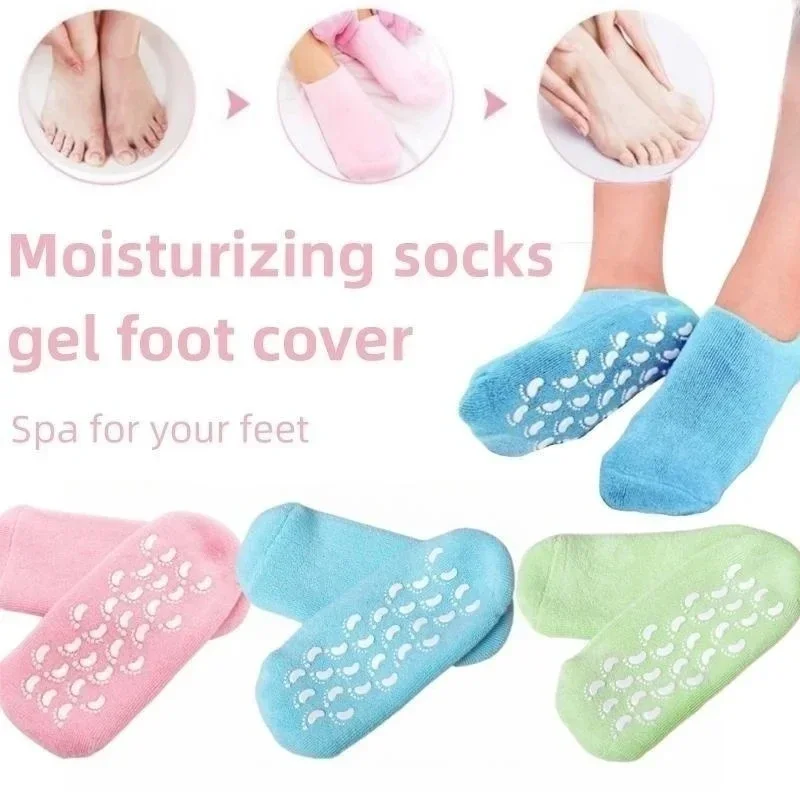 1 Pair Reusable Gel Socks SPA Moisturizing Whitening Exfoliating Velvet Smooth Beauty Foot Care Silicone Socks Feet SPA Care
1 Pair Reusable Gel Socks SPA Moisturizing Whitening Exfoliating Velvet Smooth Beauty Foot Care Silicone Socks Feet SPA Care