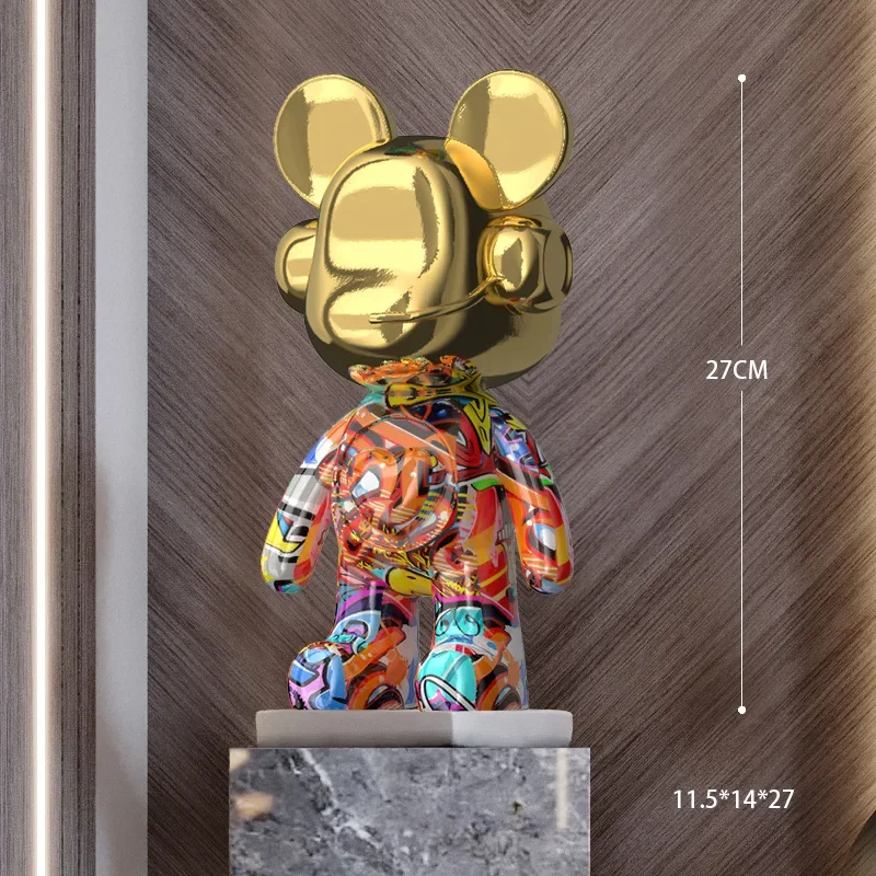 35cm luxury resin DJ bear series ornaments for office desk, wine cabinet decoration, fashionable living room bear decoration
35cm luxury resin DJ bear series ornaments for office desk, wine cabinet decoration, fashionable living room bear decoration