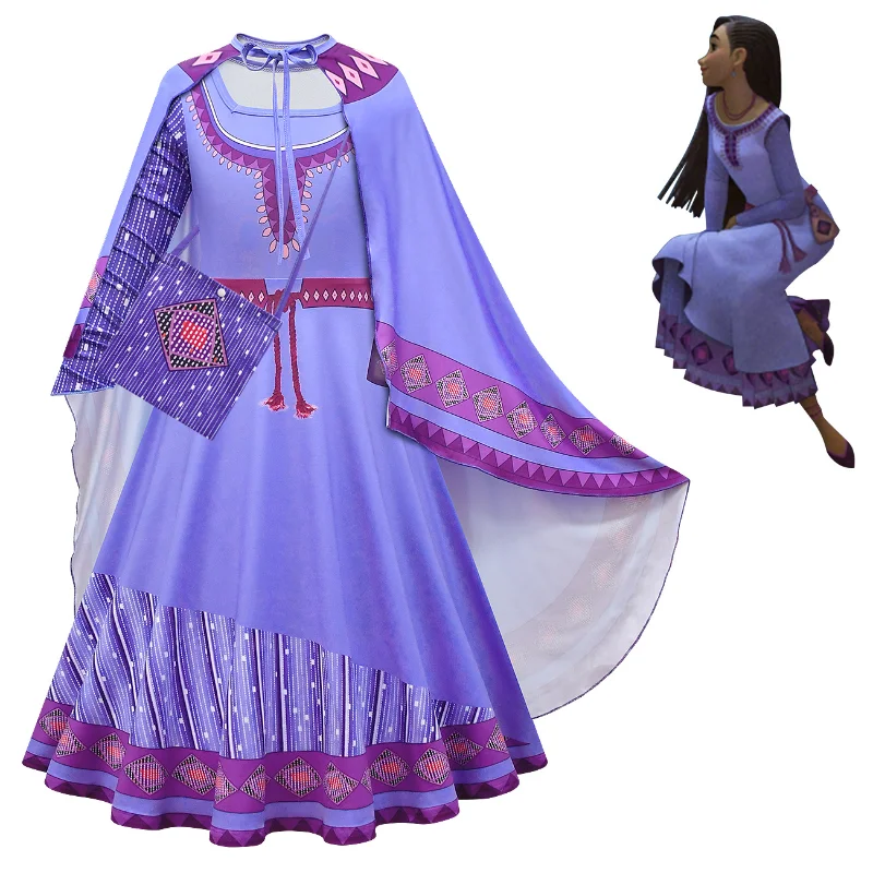 Детское платье для косплея Disney, длинное платье с рисунком пожеланий, Аша, принцессы, Золушка, для маленьких девочек, комплект одежды
Детское платье для косплея Disney, длинное платье с рисунком пожеланий, Аша, принцессы, Золушка, для маленьких девочек, комплект одежды