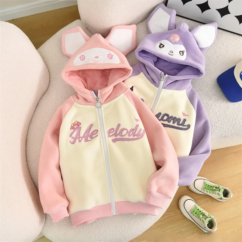 2023 Sanrio My Melody Kawaii Anime Thick Warm Hoodie Sweater Kuromi Cute Cartoon Autumn Winter New Girls Plush Coat Toys Kids
2023 Sanrio My Melody Kawaii Anime Thick Warm Hoodie Sweater Kuromi Cute Cartoon Autumn Winter New Girls Plush Coat Toys Kids