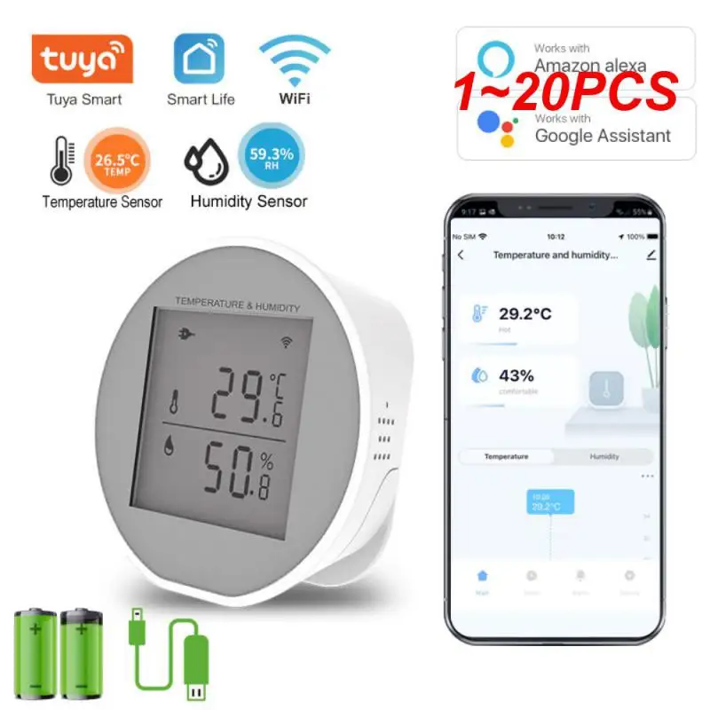 Умный Wi-Fi датчик температуры и влажности CORUI Tuya, комнатный гигрометр, термометр с ЖК-дисплеем и поддержкой USB, 1 ~ 20 шт.
Умный Wi-Fi датчик температуры и влажности CORUI Tuya, комнатный гигрометр, термометр с ЖК-дисплеем и поддержкой USB, 1 ~ 20 шт.