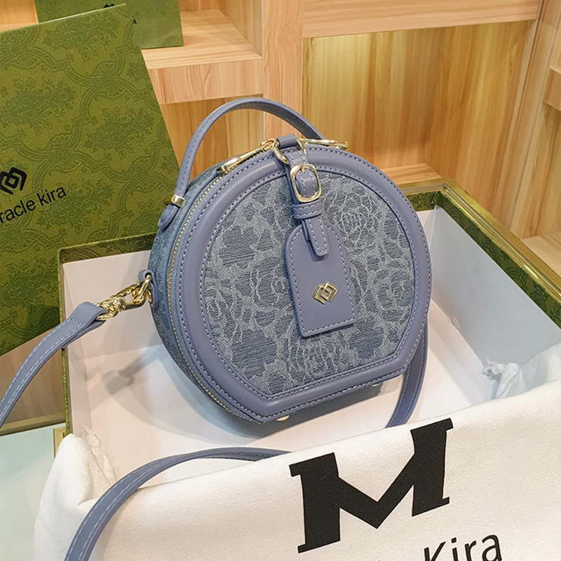 Miracle Kira Light Luxury Brand Handbag 2023 New Advanced Designer One Shoulder Crossbody Bag Small Round Bag Exquisite Women's 
Miracle Kira Light Luxury Brand Handbag 2023 New Advanced Designer One Shoulder Crossbody Bag Small Round Bag Exquisite Women's