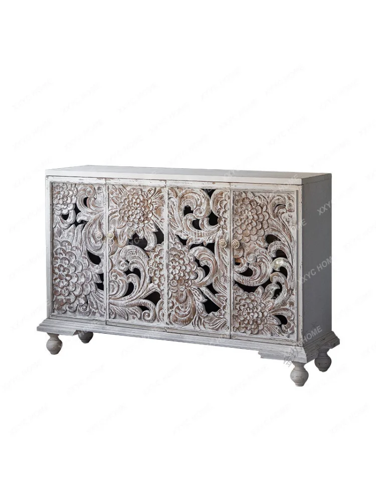 Vintage Distressed Carved Entrance Cabinet Sideboard Cabinet Industrial Bed & Breakfast Cabinet Hotel Decorative Storage Cabinet
Vintage Distressed Carved Entrance Cabinet Sideboard Cabinet Industrial Bed & Breakfast Cabinet Hotel Decorative Storage Cabinet