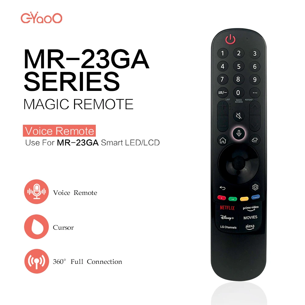 MR23GA Magic Voice Remote Replacement for LG Magic Remote Smart TV Remote with Voice Pointer Function with LG UHD OLED QNED Nano
MR23GA Magic Voice Remote Replacement for LG Magic Remote Smart TV Remote with Voice Pointer Function with LG UHD OLED QNED Nano