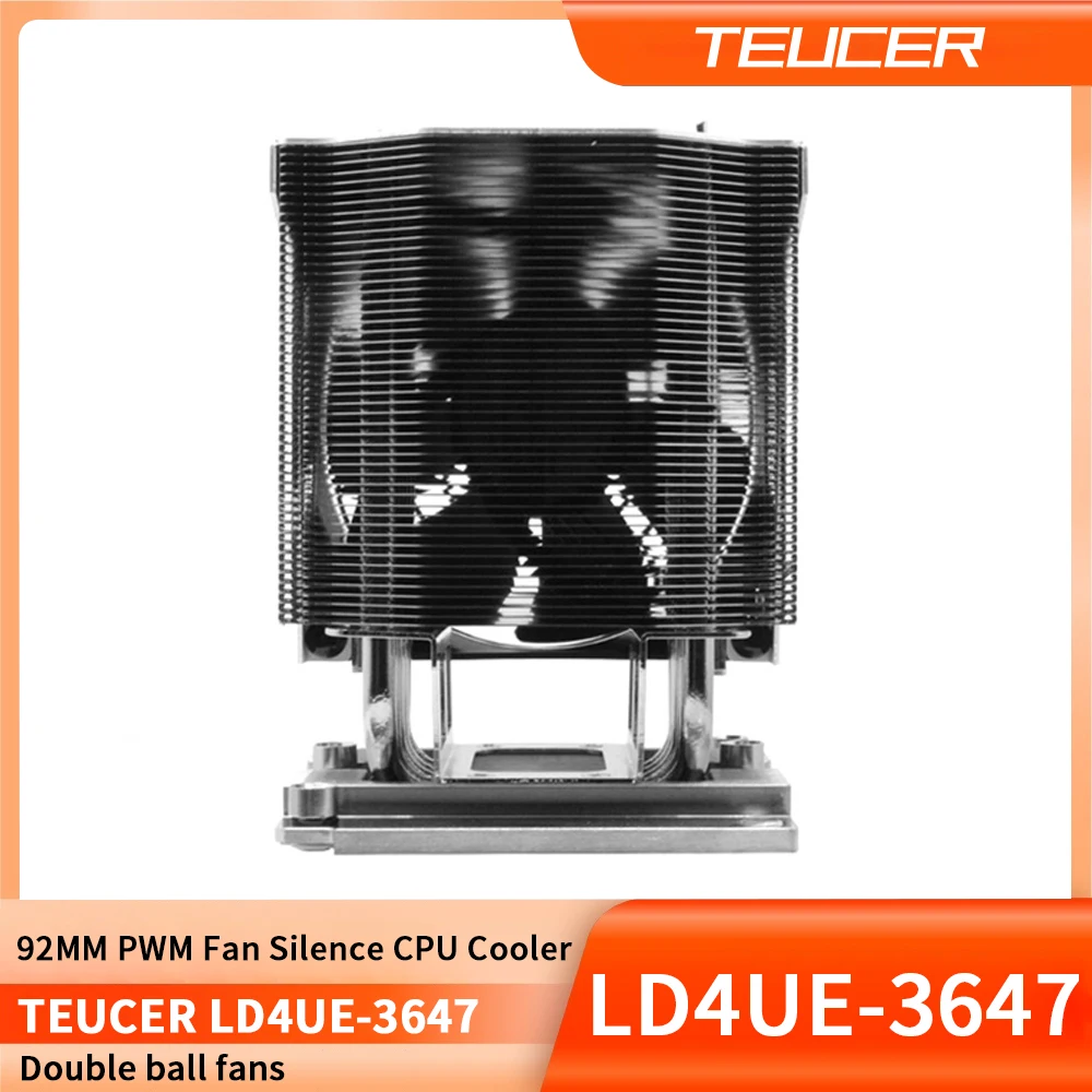 Компьютер TEUCER DX-3647 4U кулер для ЦП радиатор 92 мм ШИМ вентилятор тихий серверы Xeon на