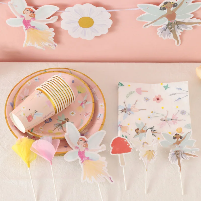 10Guests Fairy Disposabel Tableware Butterfly Goddess Plates Napkin Cups Spring Flower Princess Happy Birthday Party Decor Girl
10Guests Fairy Disposabel Tableware Butterfly Goddess Plates Napkin Cups Spring Flower Princess Happy Birthday Party Decor Girl