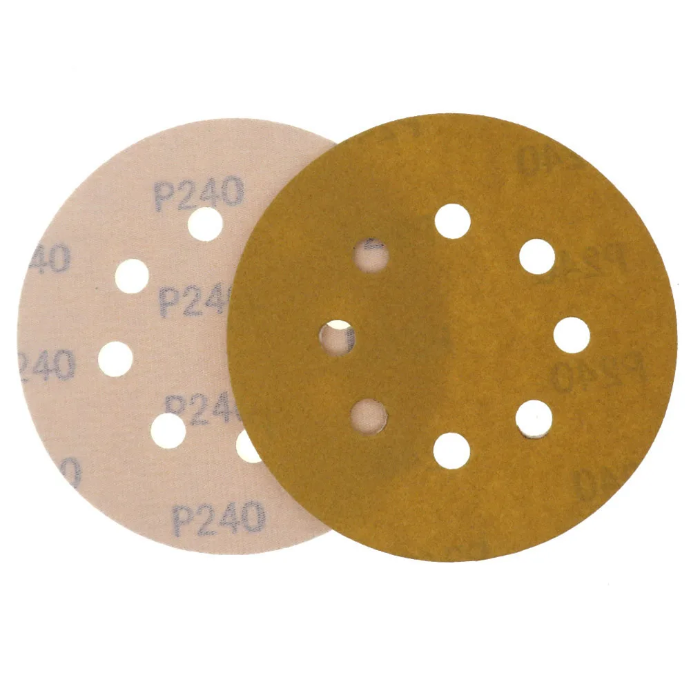 100Pcs 5 Inch 125mm Sanding Discs Hook And Loop Round Sandpaper Mixed Grit 40/60/80/120/240 8 Holes For Orbital Sanders
100Pcs 5 Inch 125mm Sanding Discs Hook And Loop Round Sandpaper Mixed Grit 40/60/80/120/240 8 Holes For Orbital Sanders