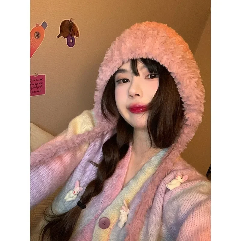 New Winter Warm Ear Protection Plush Dopamine Lace-up Pullover Hat Simple Face Small Dome Thickened Knitting Bomber Hats
New Winter Warm Ear Protection Plush Dopamine Lace-up Pullover Hat Simple Face Small Dome Thickened Knitting Bomber Hats