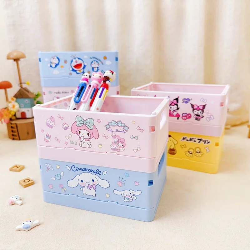 Kawaii Sanrio Anime My Melody Pachacco Collapsible Storage Box Kuromi Cinnamoroll Cute Cartoon Stationery Storage Basket
Kawaii Sanrio Anime My Melody Pachacco Collapsible Storage Box Kuromi Cinnamoroll Cute Cartoon Stationery Storage Basket