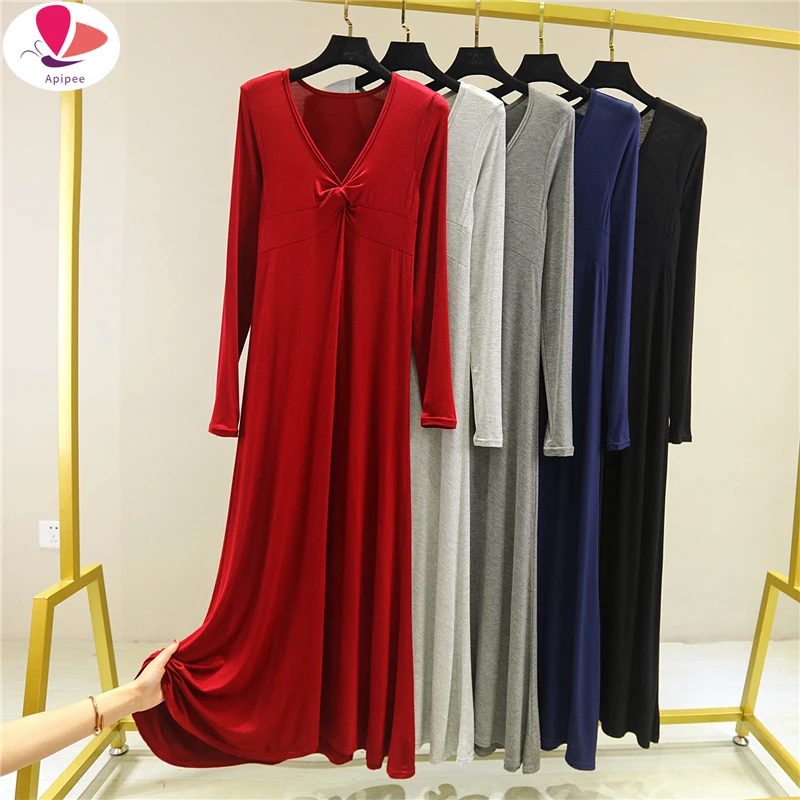 2023 Spring and Autumn Women Bodycon Loose Dress Sexy Red Knitted Cotton Long Sleeve Pure Casual Black V-neck Midi Dress Womens
2023 Spring and Autumn Women Bodycon Loose Dress Sexy Red Knitted Cotton Long Sleeve Pure Casual Black V-neck Midi Dress Womens