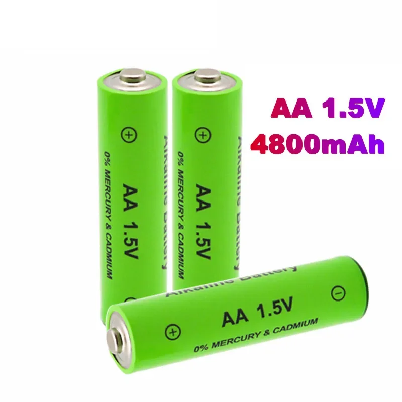 

4-12pcs 1.5V AA battery 4800mAh Rechargeable battery NI-MH 1.5 V AA battery for Clocks mice computers toys so on+free shipping