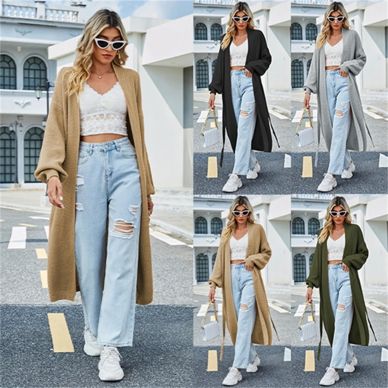 Casual and Loos Knit Cardigan with Waist Tie Solid Coat Perfect for Any Occasion P8DB
Casual and Loos Knit Cardigan with Waist Tie Solid Coat Perfect for Any Occasion P8DB