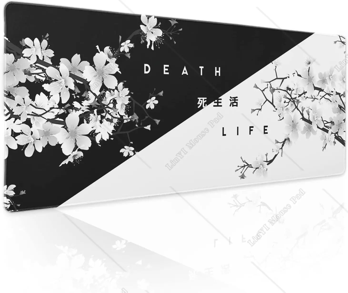 Black White Cherry Blossom Mouse Pad Sakura Death Life Desk Mat with Non-Slip Rubber Base Stitched Edge for Laptop 31.5×11.8 In
Black White Cherry Blossom Mouse Pad Sakura Death Life Desk Mat with Non-Slip Rubber Base Stitched Edge for Laptop 31.5×11.8 In