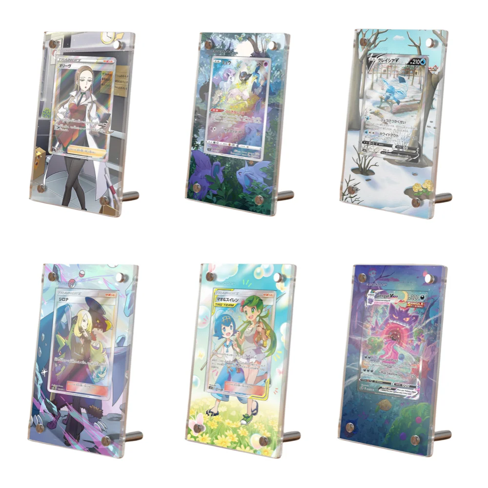 Ptcg Pokemon Expansion Painting Mew Oleana Mallow & Lana Glaceon UR Card Brick Shield Collector Card Display Stand
Ptcg Pokemon Expansion Painting Mew Oleana Mallow & Lana Glaceon UR Card Brick Shield Collector Card Display Stand