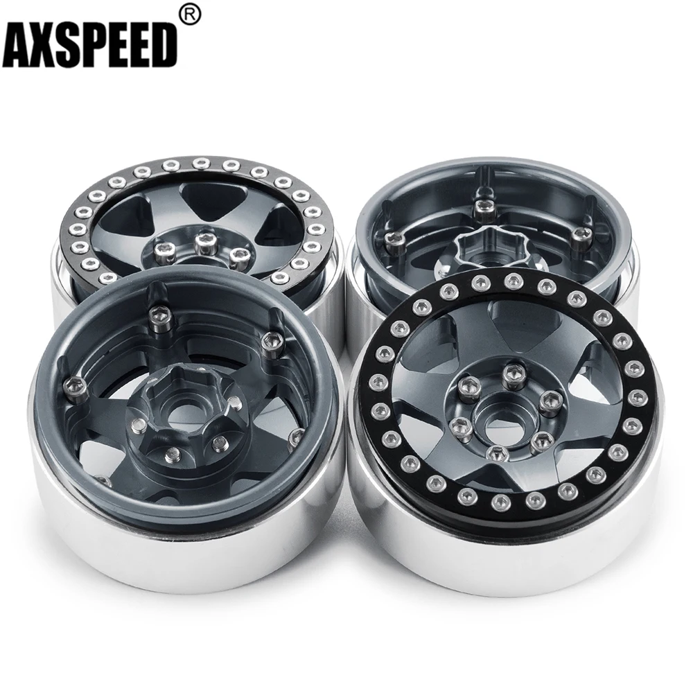AXSPEED 4Pcs Metal 1.9" Beadlock Wheel Rim Hub for 1/10 RC Crawler Car TRX4 Axial SCX10 AXI03007 90046 D90
AXSPEED 4Pcs Metal 1.9" Beadlock Wheel Rim Hub for 1/10 RC Crawler Car TRX4 Axial SCX10 AXI03007 90046 D90