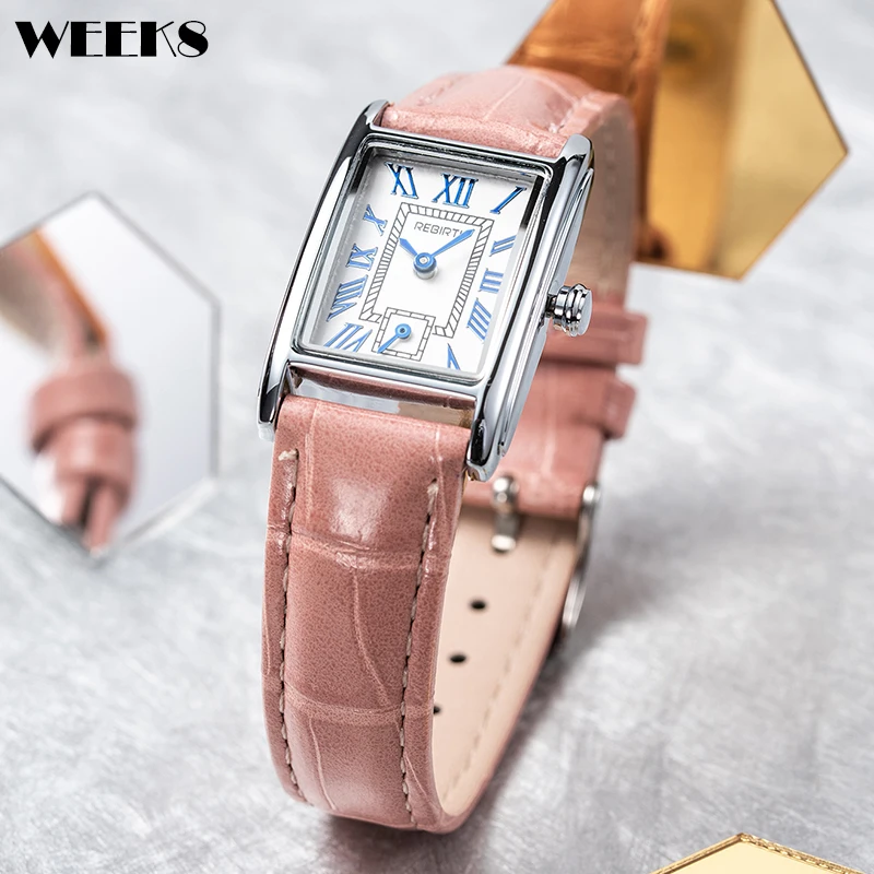 

Fashion Women Watch Luxury Roman Numeral Elegant Leather Band Quartz Wrist Watches For Ladies Female Clock Rectangle Wristwatch