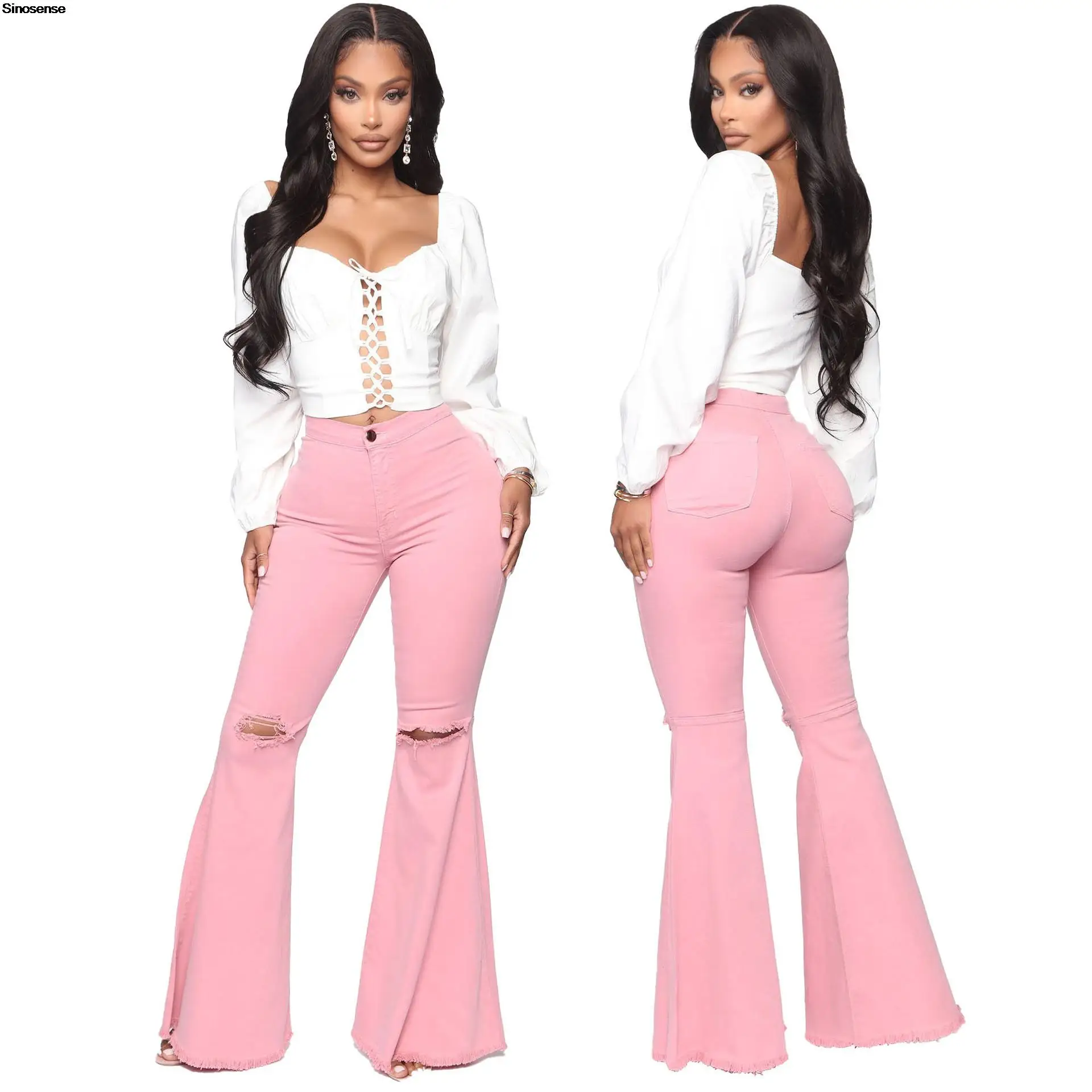 Women Bell Bottom Jeans Ripped High Waisted Classic Flared Pants Summer Night Club Party Destroyed Raw Hem Denim Pants 3XL
Women Bell Bottom Jeans Ripped High Waisted Classic Flared Pants Summer Night Club Party Destroyed Raw Hem Denim Pants 3XL