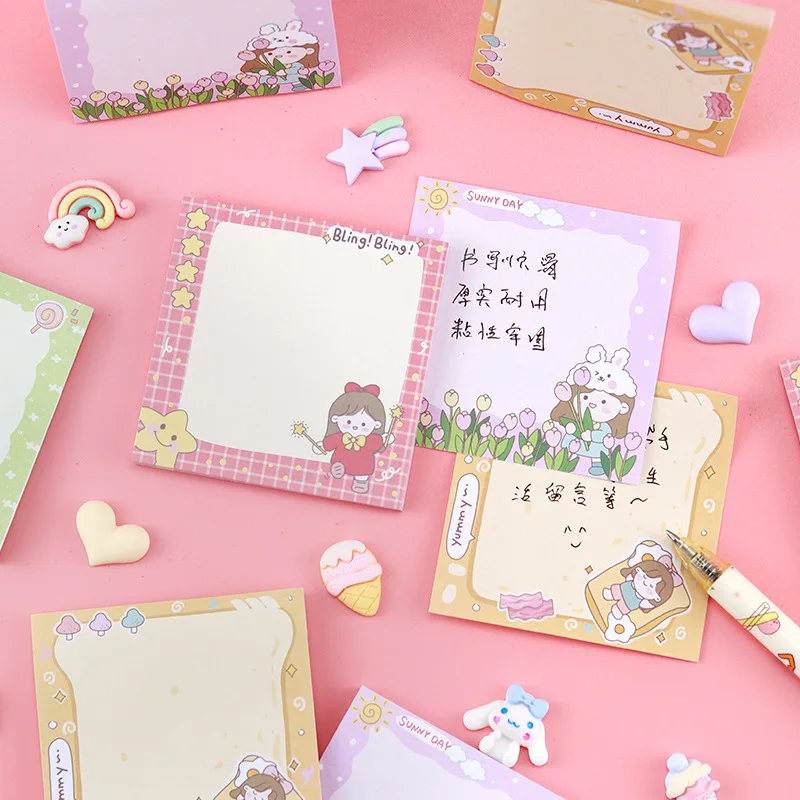 Korean Sticky Notes Cute Star Girl Student Cartoon Can Tear Memo Pads Kawaii Stationery Office School Supplies Notebook Message
Korean Sticky Notes Cute Star Girl Student Cartoon Can Tear Memo Pads Kawaii Stationery Office School Supplies Notebook Message