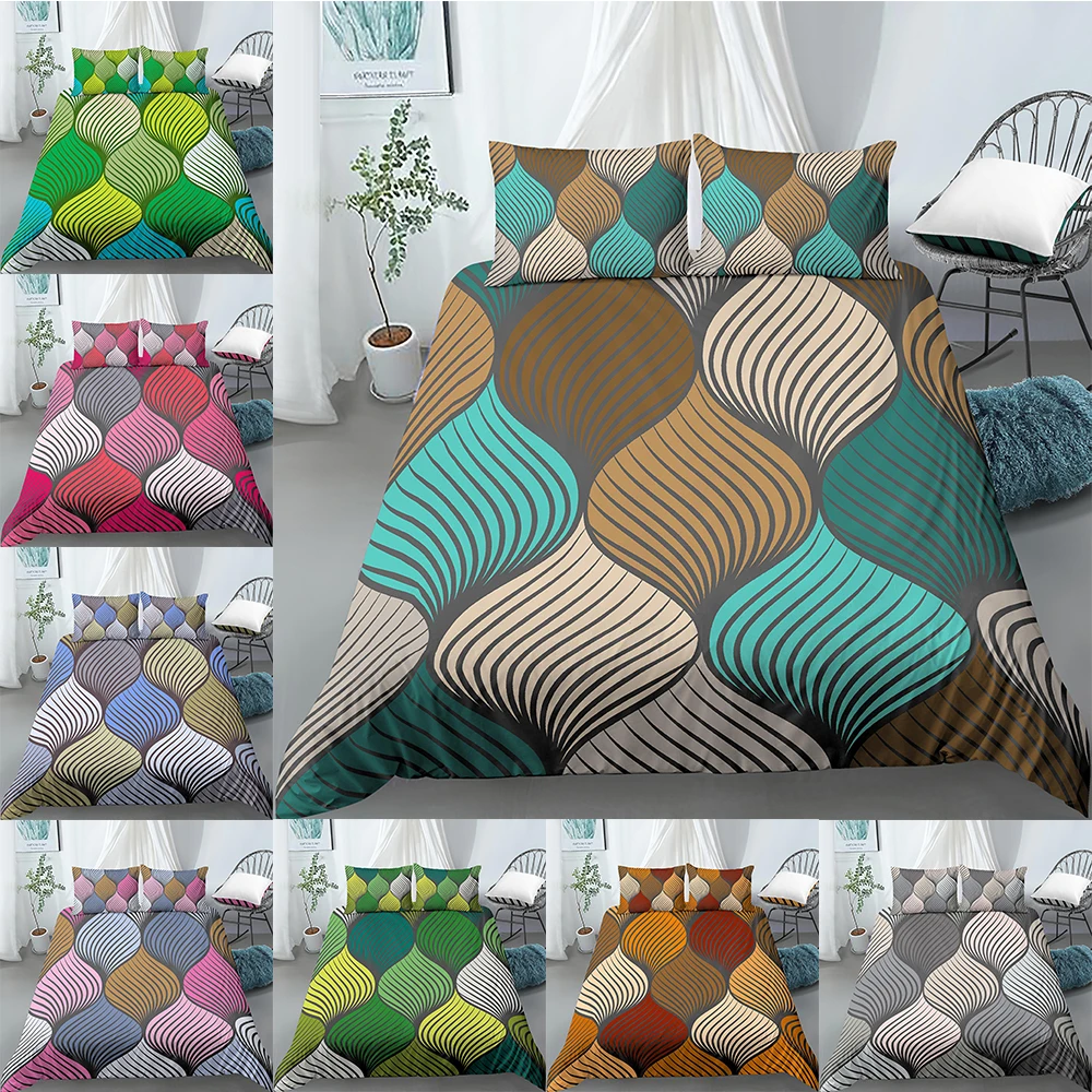 3D Print Duvet Cover Abstract Lines Pattern Bedding Set With Pillowcase Single Twin Queen King Size Quilt Covers Bedroom 2/3PCS
3D Print Duvet Cover Abstract Lines Pattern Bedding Set With Pillowcase Single Twin Queen King Size Quilt Covers Bedroom 2/3PCS
