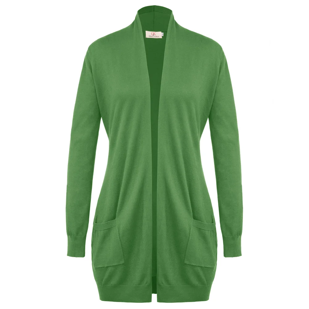 GK Women Cardigan Mid-Thigh Length Long Sleeve Open Front Sweater Knitwear Women Clothes Casual Jackets Knit Jacket
GK Women Cardigan Mid-Thigh Length Long Sleeve Open Front Sweater Knitwear Women Clothes Casual Jackets Knit Jacket