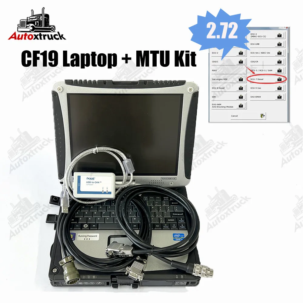 Диагностическое программное обеспечение для MTU (USB-к-CAN) 2,72 с компактным дизельным двигателем для ноутбука CF19, диагностический инструмент для грузовика IXXAT
Диагностическое программное обеспечение для MTU (USB-к-CAN) 2,72 с компактным дизельным двигателем для ноутбука CF19, диагностический инструмент для грузовика IXXAT
