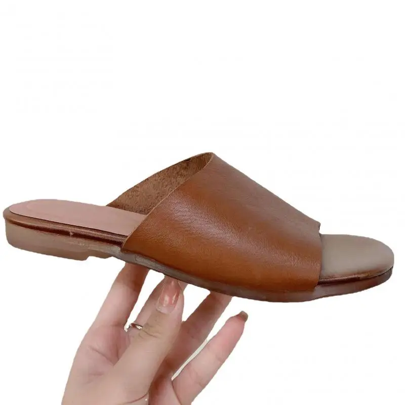 YourSeason 2022 Summer Genuine Leather Ladies Slippers Comfortable Sewing Handmade Solid Female Soft Surface Breathable Shoes
YourSeason 2022 Summer Genuine Leather Ladies Slippers Comfortable Sewing Handmade Solid Female Soft Surface Breathable Shoes