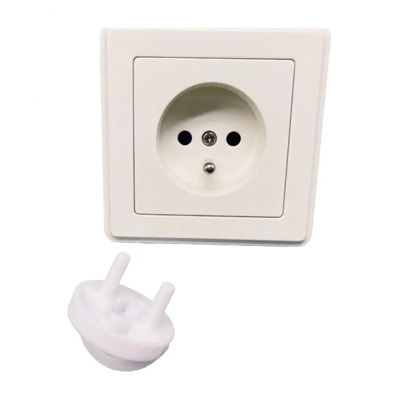 

Two-hole Safety Plug Plug Protective Cover Infant And Baby Row Plug Cover Kids Sockets Cover Plugs With Handle