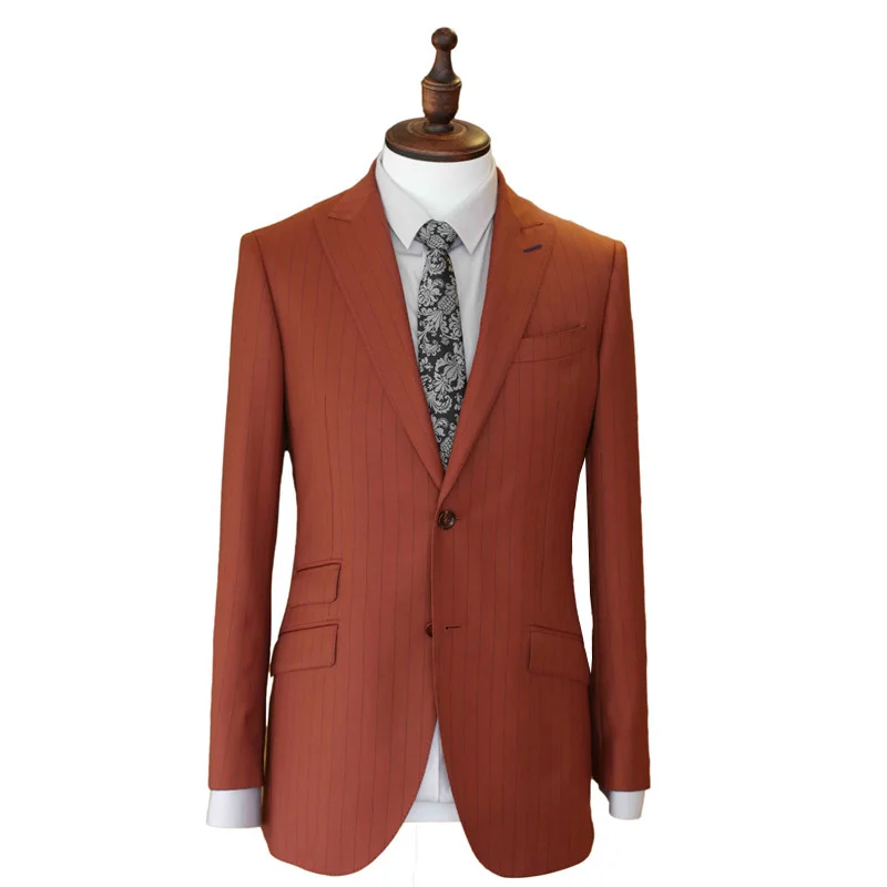 Striped Custom Made Men Suits Bespoke Classic Colorful Wedding Suits For Men Tailor Made Groom Suit High Wool Tuxedos For Men
Striped Custom Made Men Suits Bespoke Classic Colorful Wedding Suits For Men Tailor Made Groom Suit High Wool Tuxedos For Men