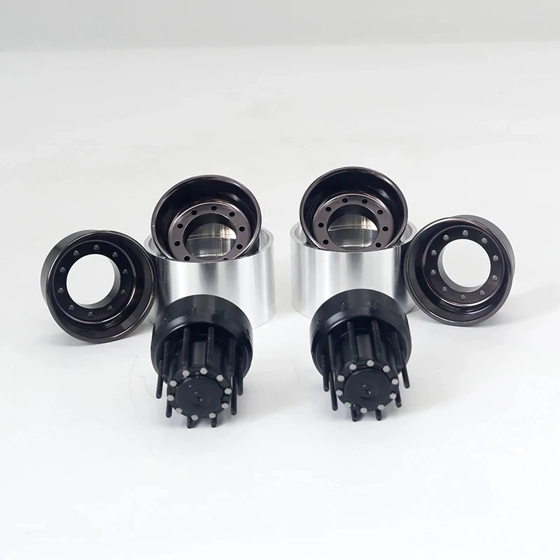 

Jdm 1Pair Metal Rear Double Wheel Hub Spare Parts 1/14 For Tamiya Lesu For Scania Man Actros Volvo Car Parts Rc Truck Trailer