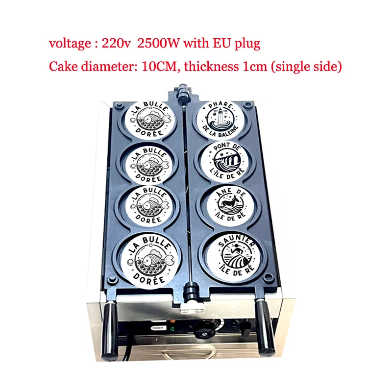 

Customized product, electric heating gold coin waffle machines with customized logos. Please refer to the attachment