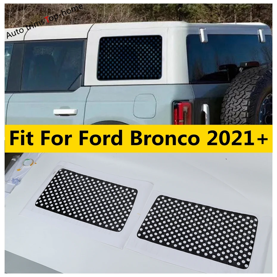 2Pcs Car Rear Window Side Sunshade Stickers Static Electrostatic Sun-shading Sun Block Cover Film Trim For Ford Bronco 2021 2022
2Pcs Car Rear Window Side Sunshade Stickers Static Electrostatic Sun-shading Sun Block Cover Film Trim For Ford Bronco 2021 2022