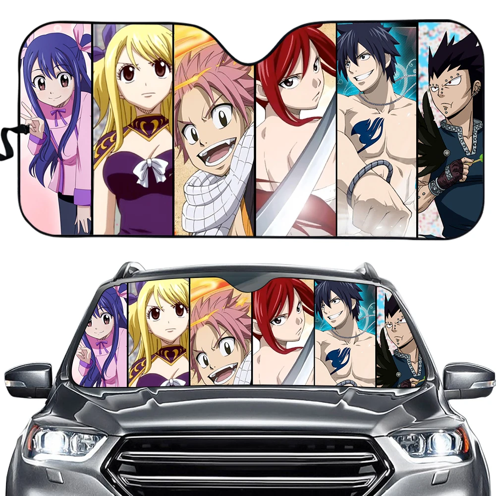 Cartoon FAIRY TAIL Print Anime Sunshade Windshield Sunshade Car Window Windscreen Cover Sun Shade Auto Sun Visor Car-covers
Cartoon FAIRY TAIL Print Anime Sunshade Windshield Sunshade Car Window Windscreen Cover Sun Shade Auto Sun Visor Car-covers